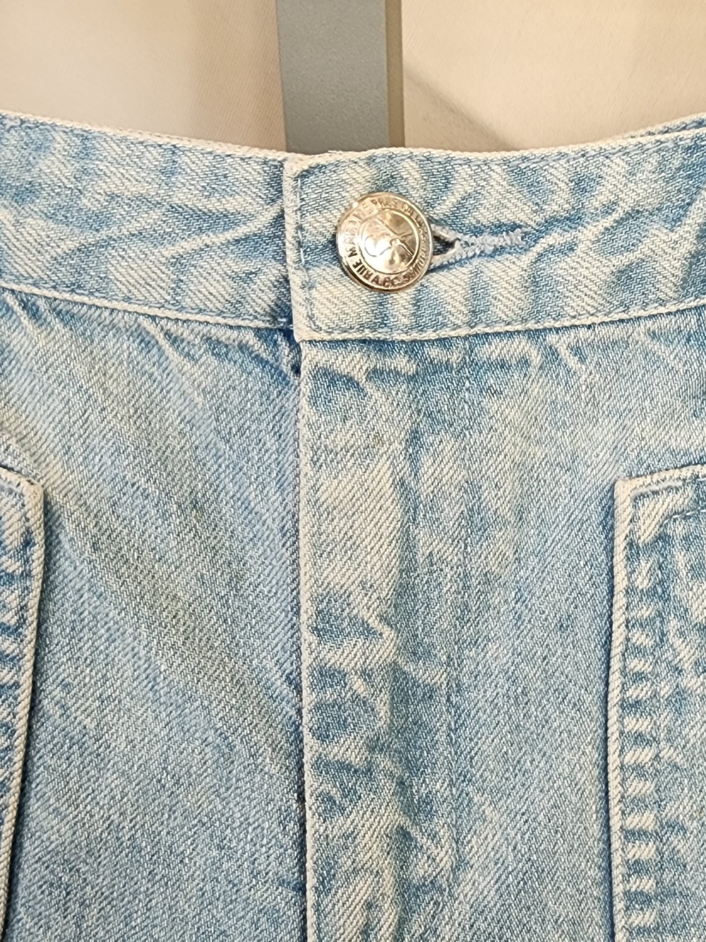 A.P.C. Light Blue Rome Denim Jean Shorts Size S - Picture 3 of 10